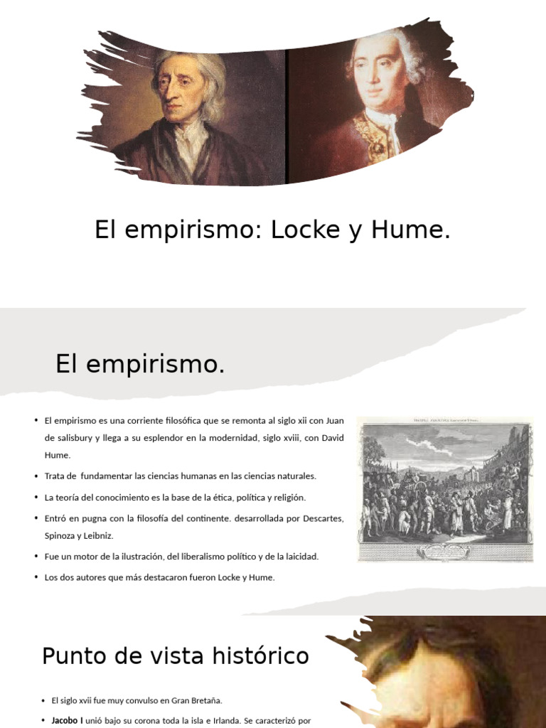Empirismo: Locke y Hume en Filosofía | PDF | David Hume | Empirismo