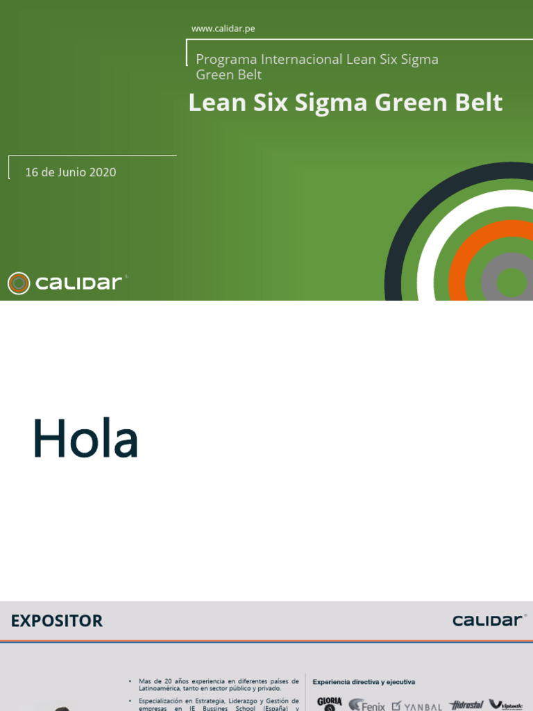 Lean Six Sigma en El Contexto Actual | PDF | Lean Manufacturing | Six Sigma