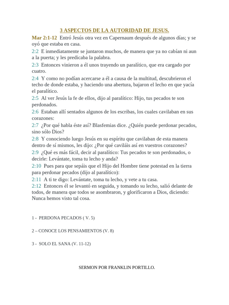 3 Aspectos de Jesus Como Dios | PDF