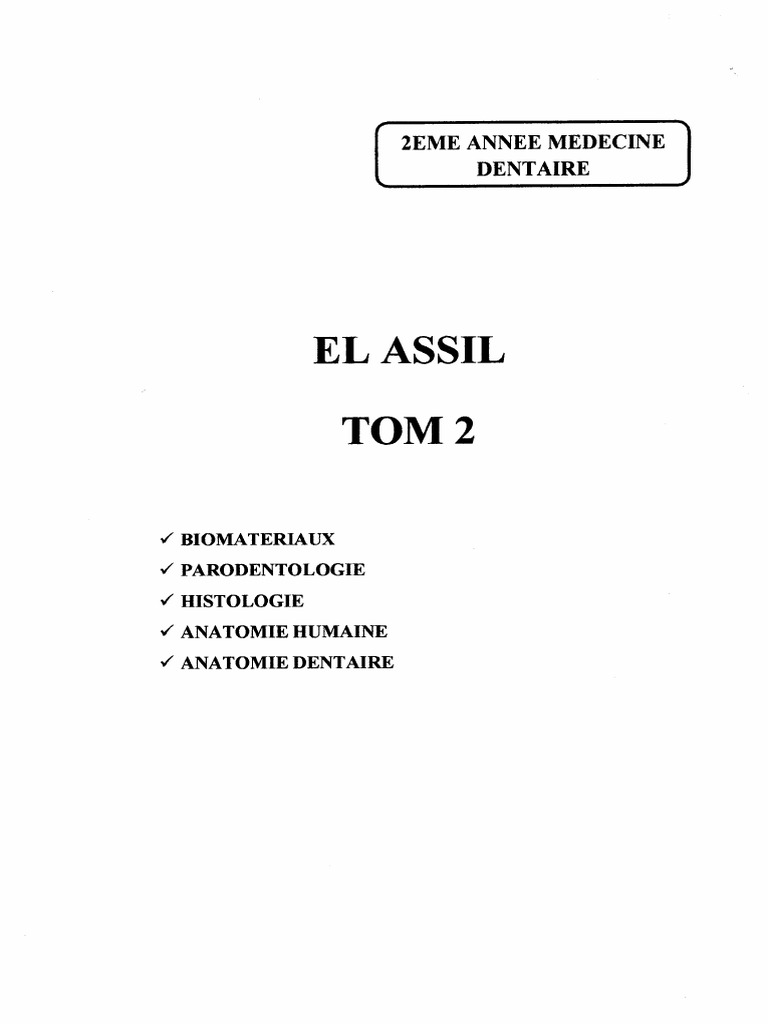 2 Eme Dentaire Tom 2 | PDF