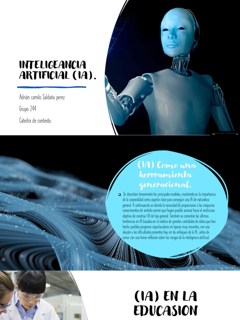 Inteligencia Artificial en Educación y Riesgos | PDF