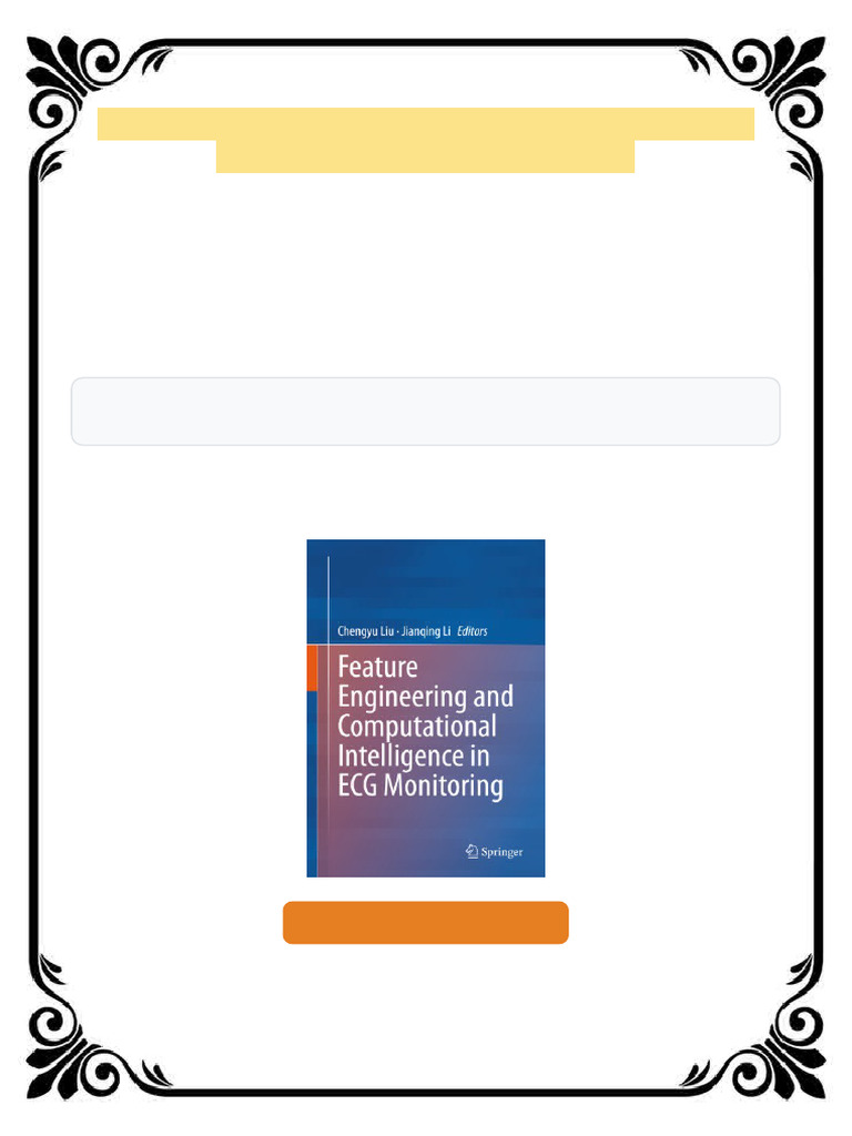Feature Engineering and Computational Intelligence in ECG Monitoring ...
