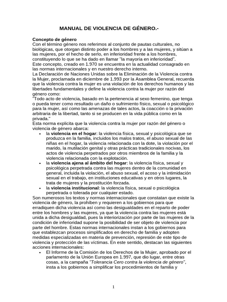 Manual Violencia de Género | PDF | La violencia contra las mujeres ...