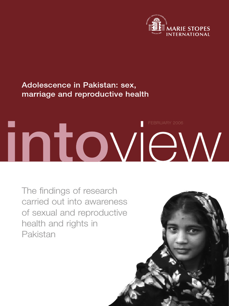Adolescent Reproductive Health in Pakistan | PDF | Adolescence | Focus ...