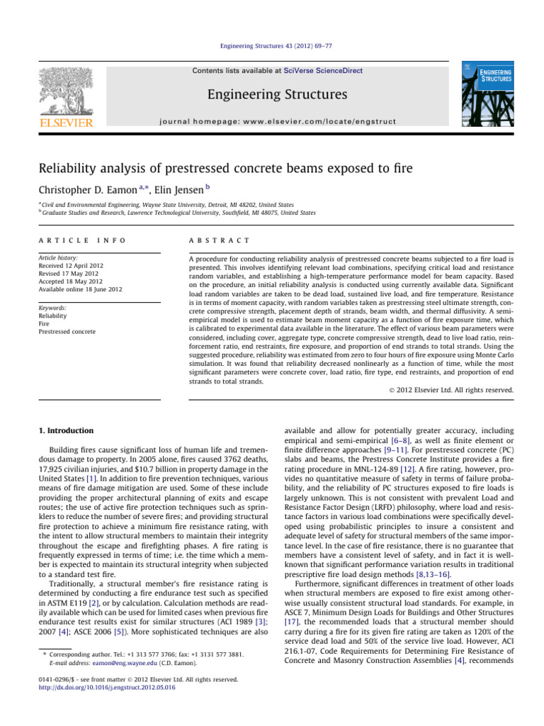 1 s2.0 S0141029612002581 Main | PDF | Strength Of Materials | Beam ...