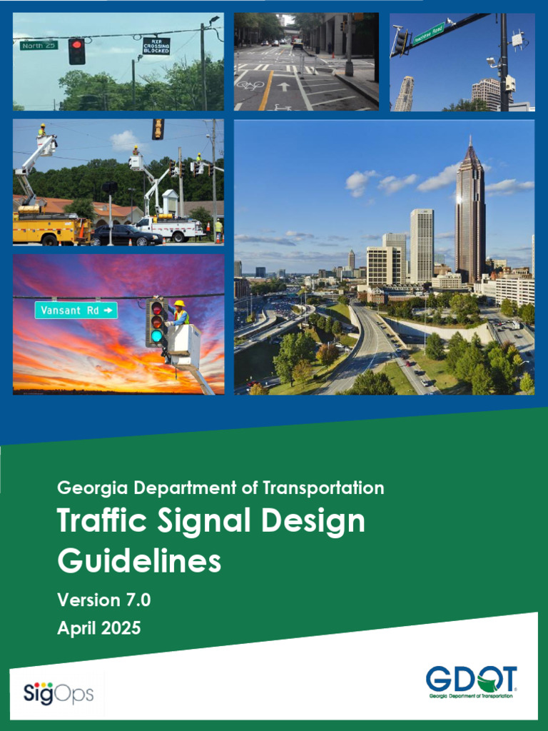 Georgia Traffic Signal Design Guide | PDF | Traffic Light | Pedestrian ...