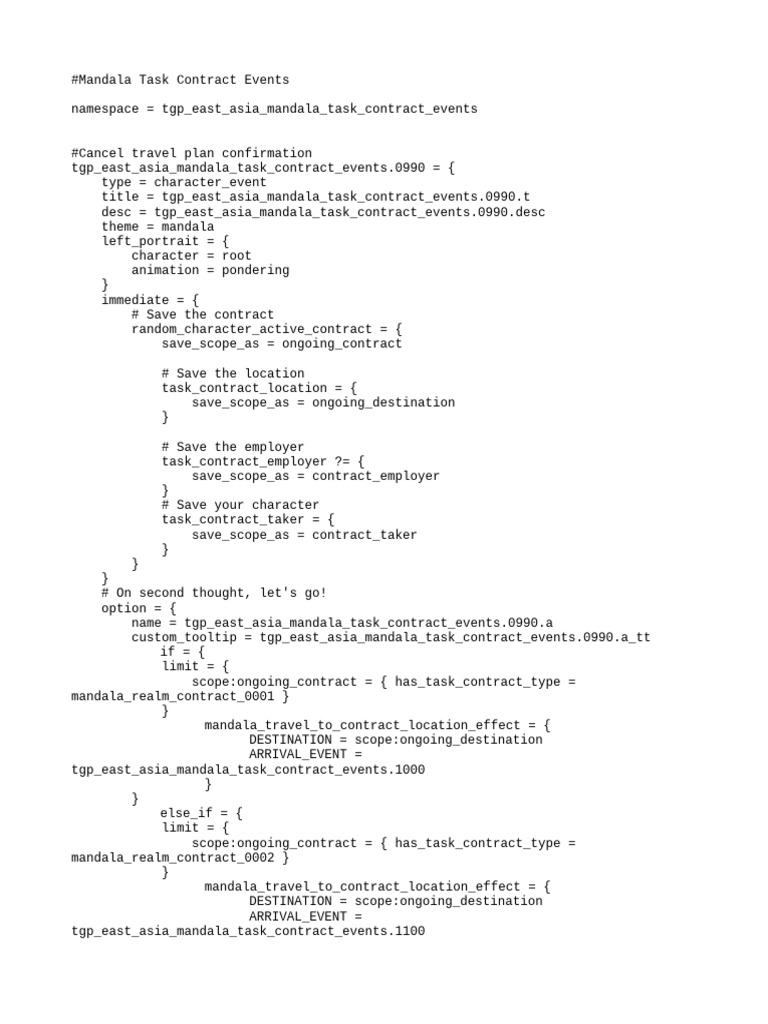 TGP Mandala Task Contract Events | PDF | Human Sexuality | Sexuality
