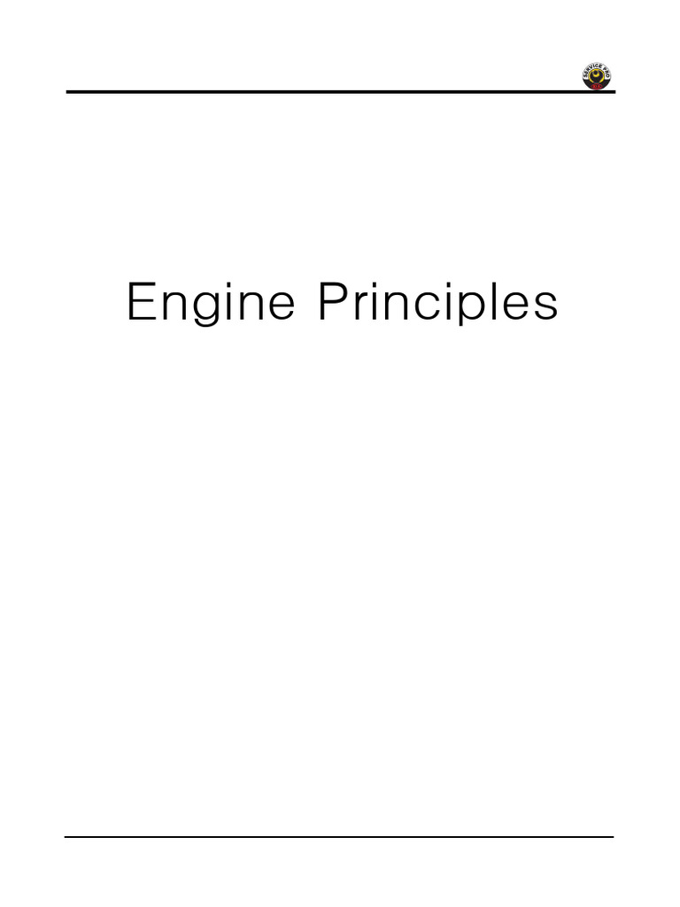 Comprehensive Engine Principles Guide | PDF | Internal Combustion ...