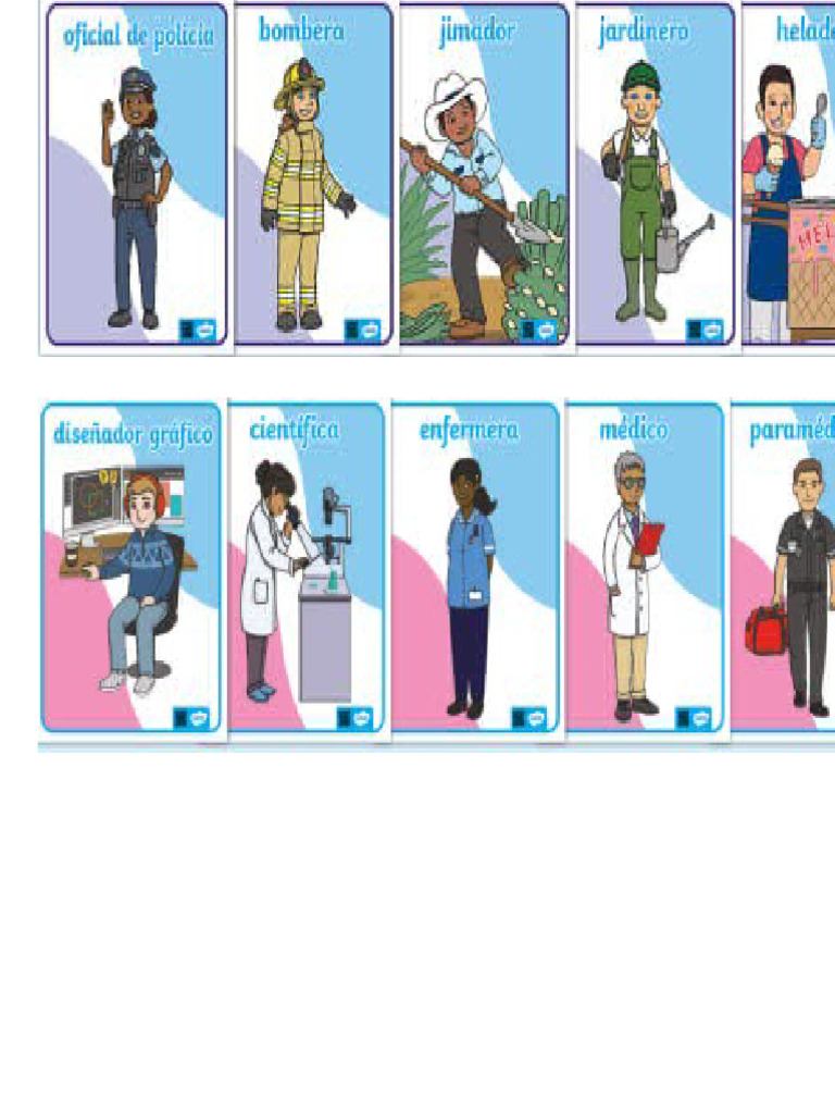 Recorte de Oficios y Profesiones | PDF