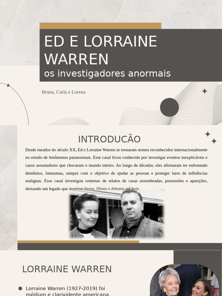 Legado de Ed e Lorraine Warren | PDF | Paranormal