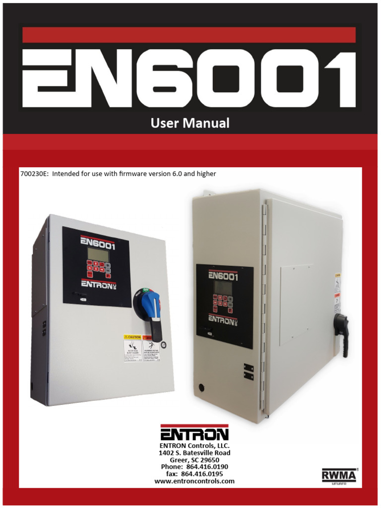 entron 6001 | PDF | Menu (Computing) | Relay