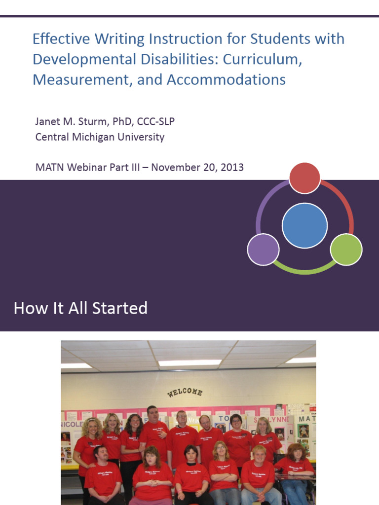 Writing Assessment for Students with Disabilities | PDF | Sentence ...