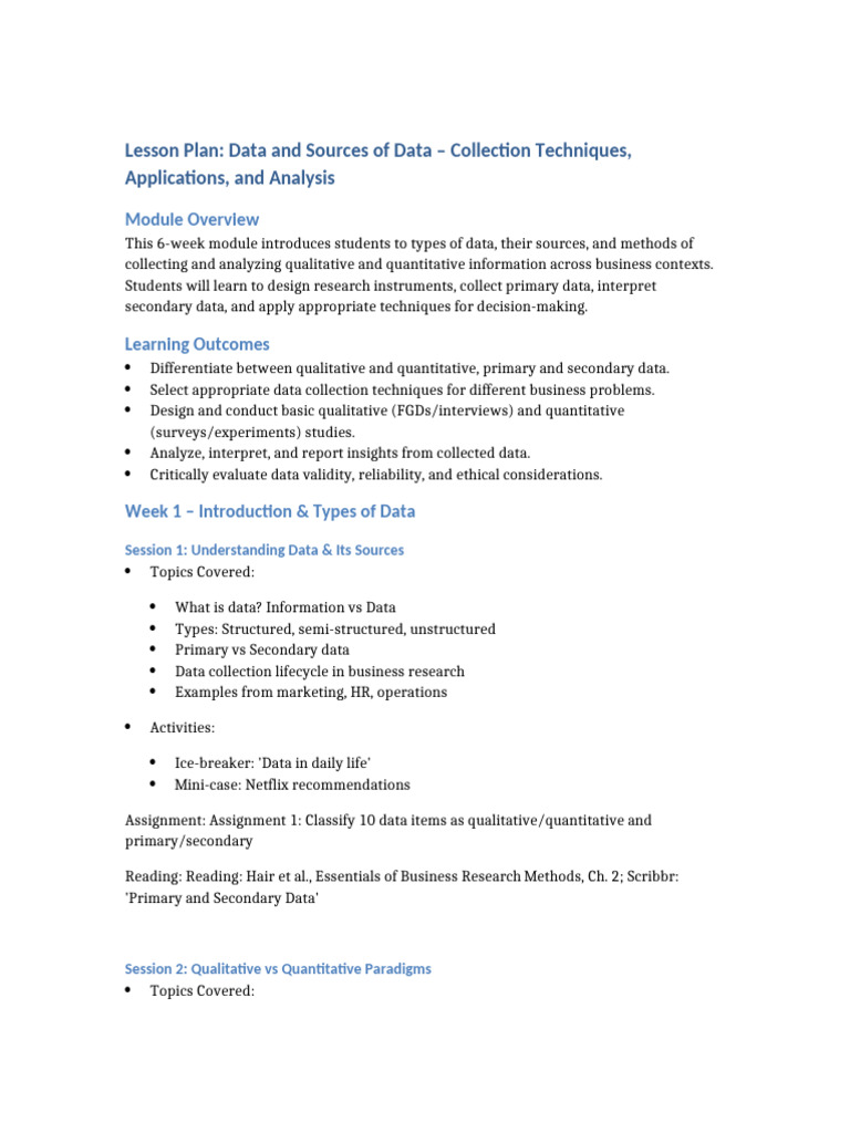 Data Collection Techniques in Business | PDF | Qualitative Research ...