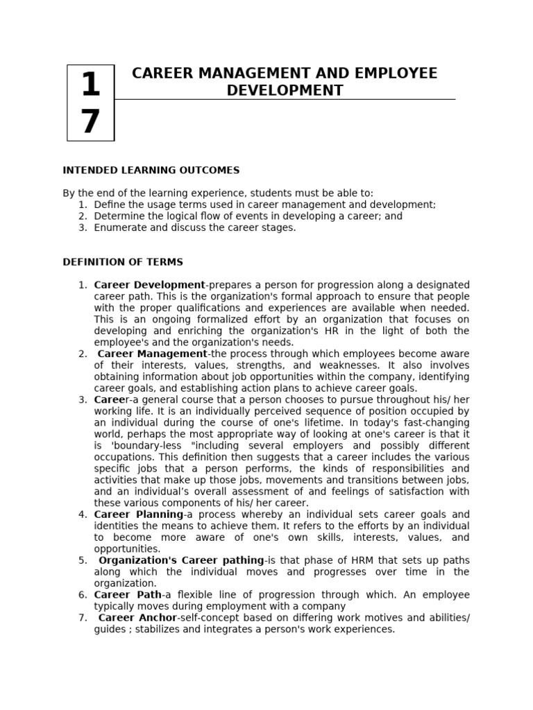 Career Management & Development Guide | PDF | Cost Of Living | Mentorship