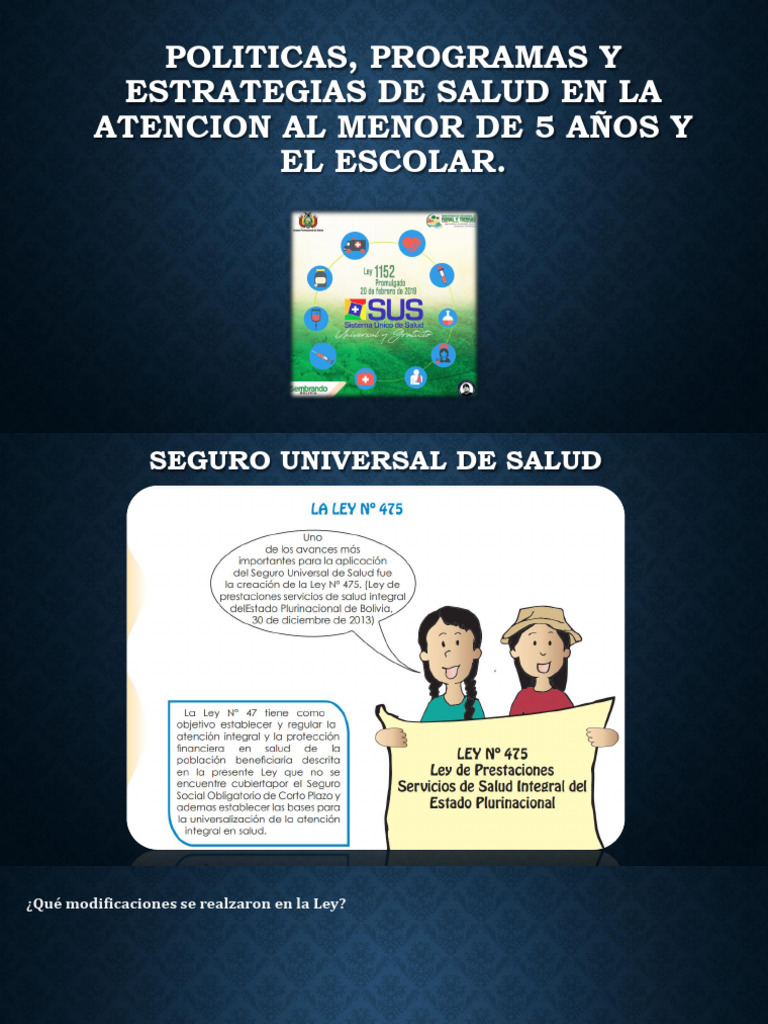 Estrategias de Salud Infantil en Bolivia | PDF | Organización ...