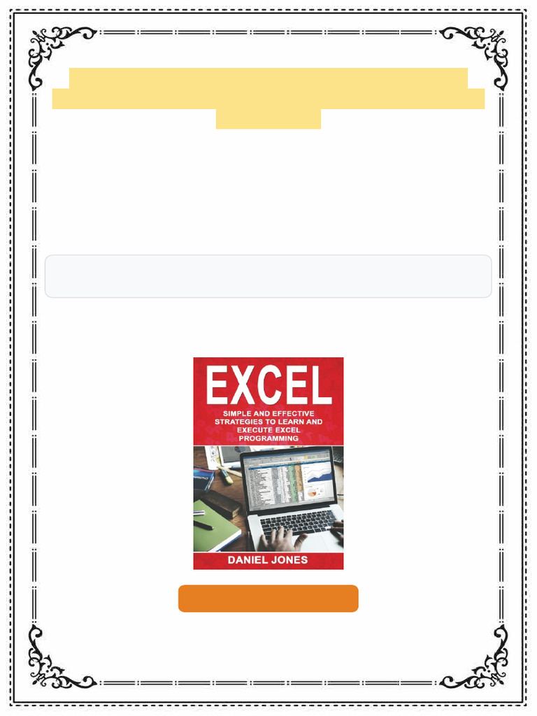Excel Simple and Effective Strategies to Learn and Execute Excel ...