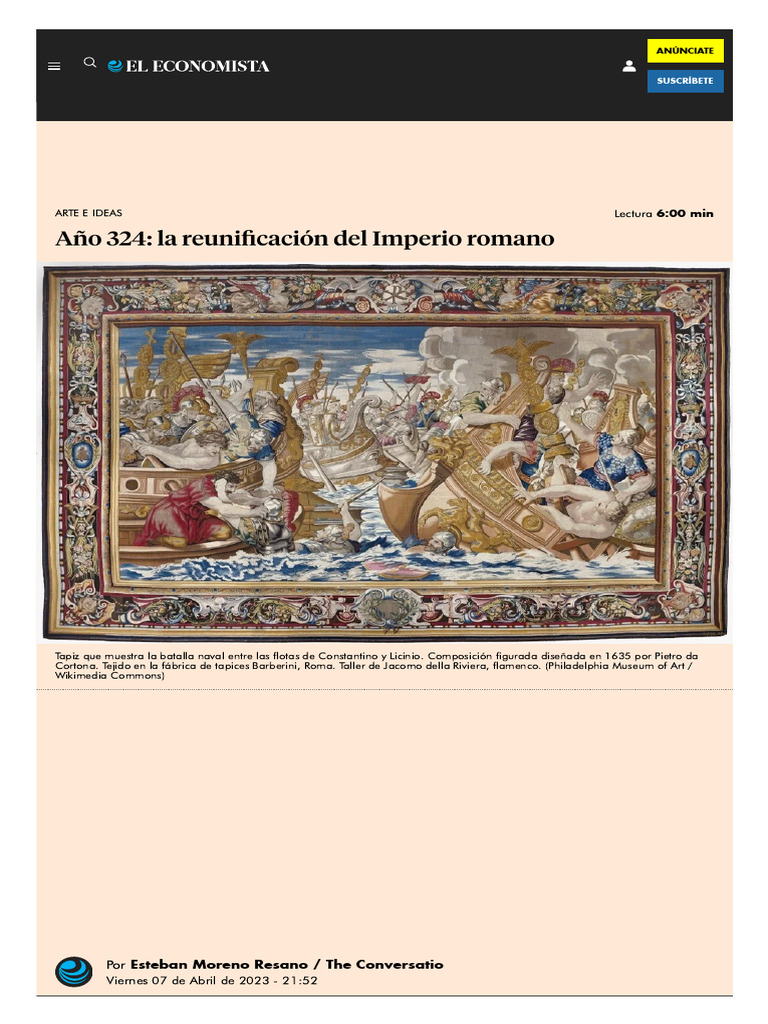 Reunificación del Imperio Romano en 324 | PDF | Constantino el grande ...