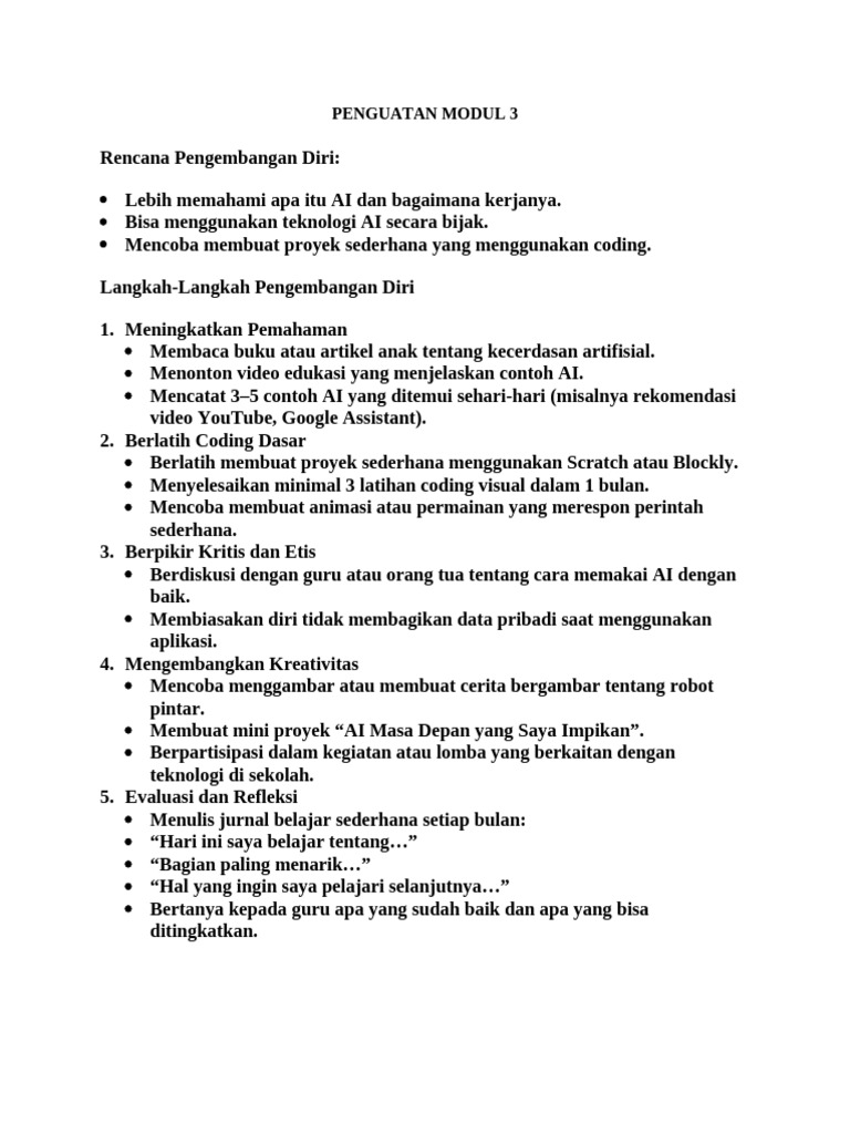 Penguatan Modul 3 | PDF