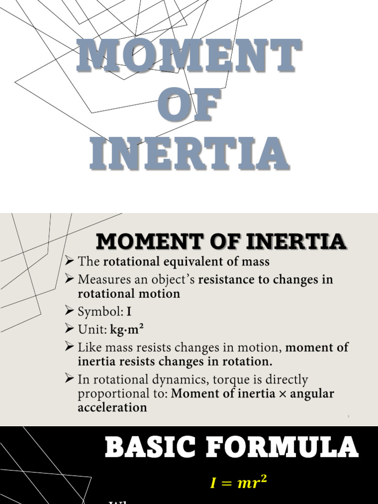 Moment of Inertia | PDF