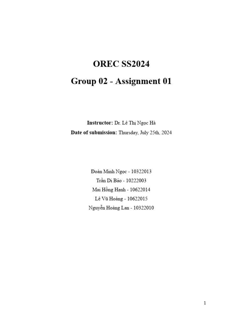 OREC SS2024 Group 2 Assignment 1 1 | PDF | Arbitration | Lawsuit