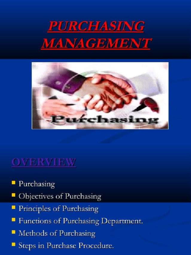 Purchasing Management | PDF