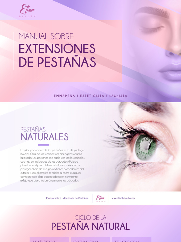Guía Extensiones de Pestañas | PDF