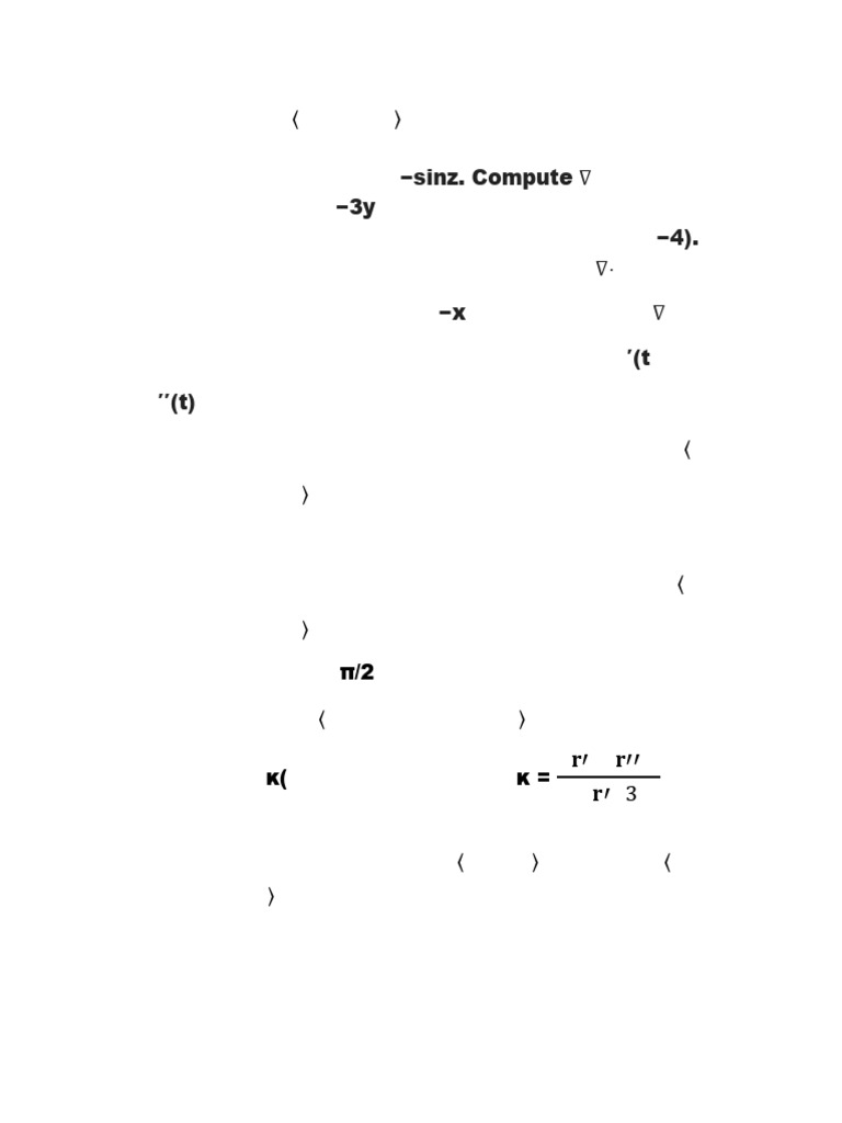 Calculus Assignment: Vector Functions & Fields | PDF
