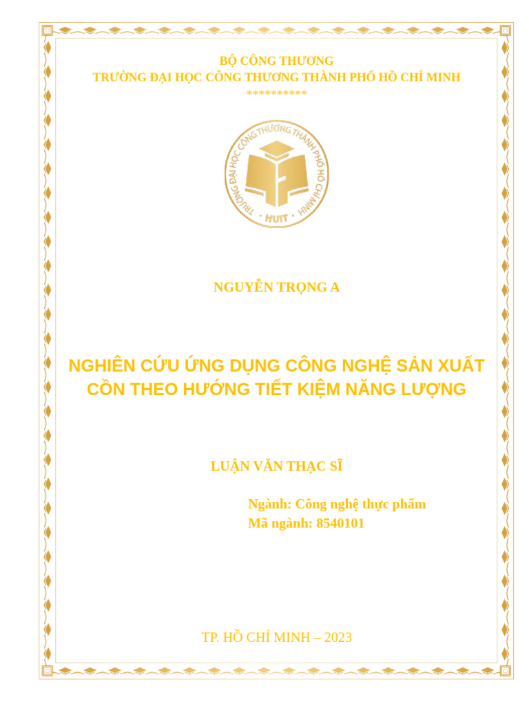 Mau Bia Luan Van Thac Si Huit | PDF