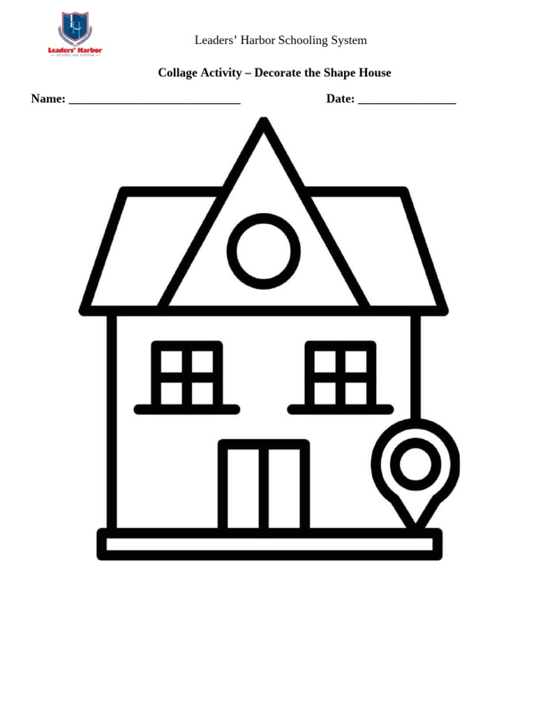 Shape House Decoration Activity | PDF