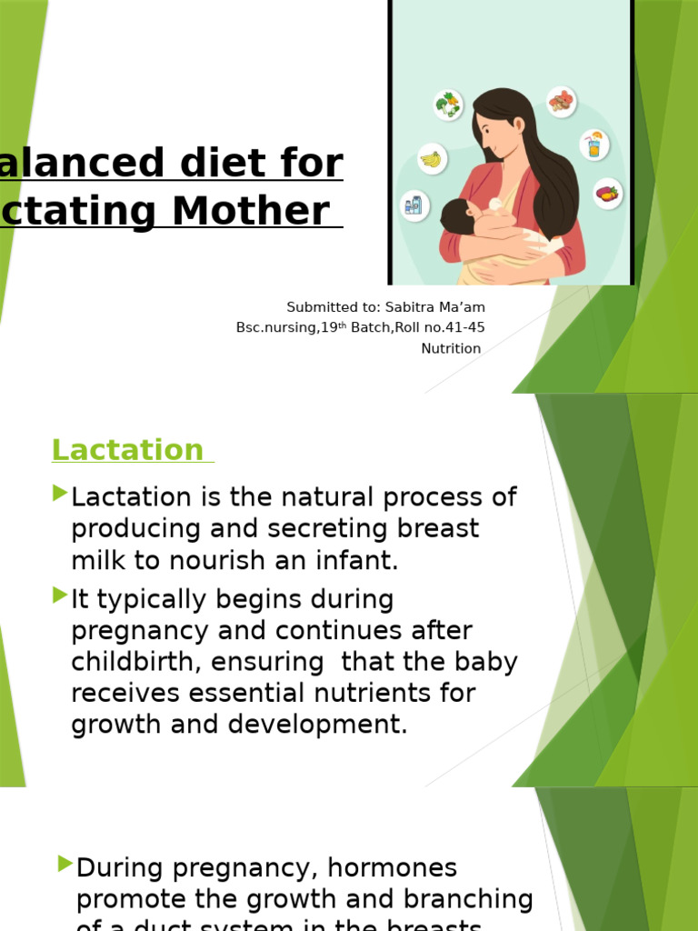 Nutrition Guide for Lactating Mothers | PDF | Breast Milk | Lactation