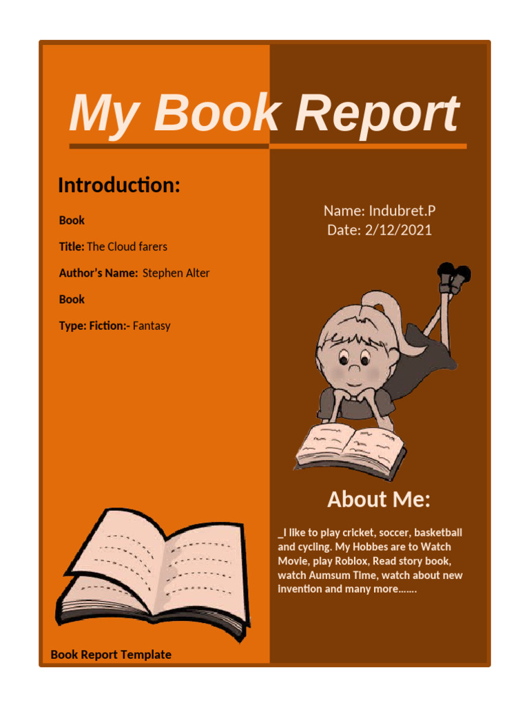 Book Report Type of Book Etc | PDF