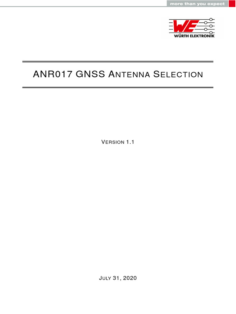 GNSS Antenna Selection Guide | PDF | Polarization (Waves) | Antenna (Radio)