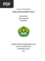 Download Laporan Praktikum Akhir Mekanisasi Pertanian by Harry SN94137983 doc pdf