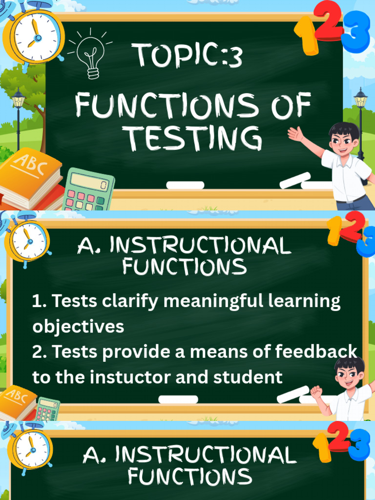 Functions of Testing Explained | PDF