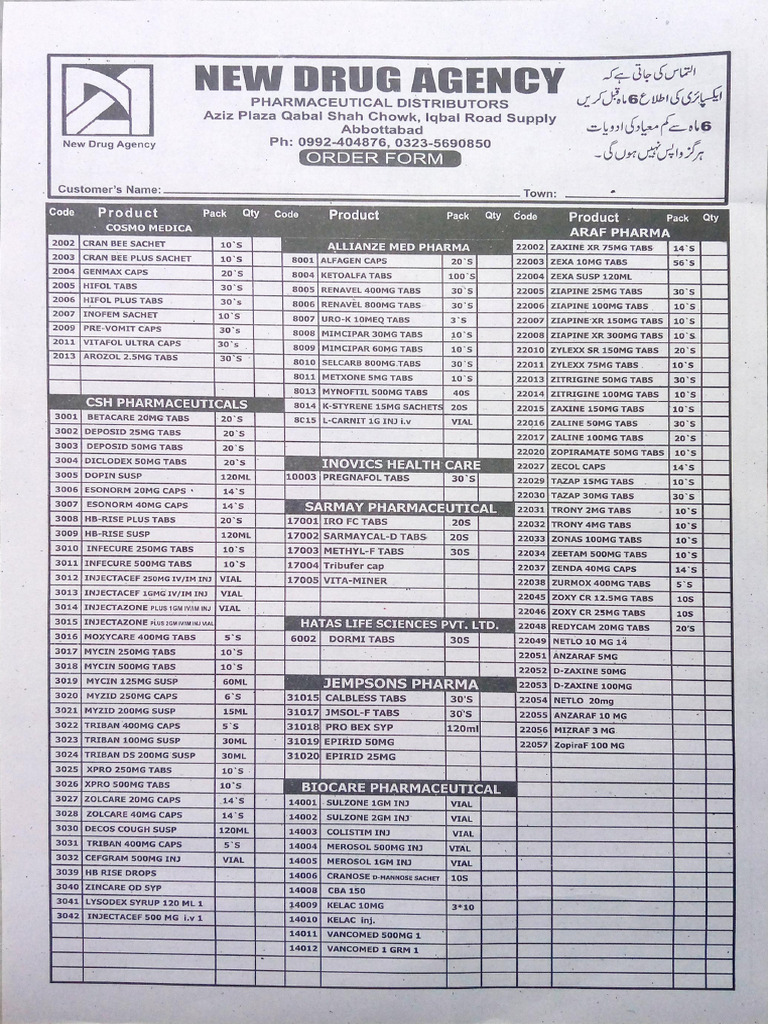 Order Form | PDF