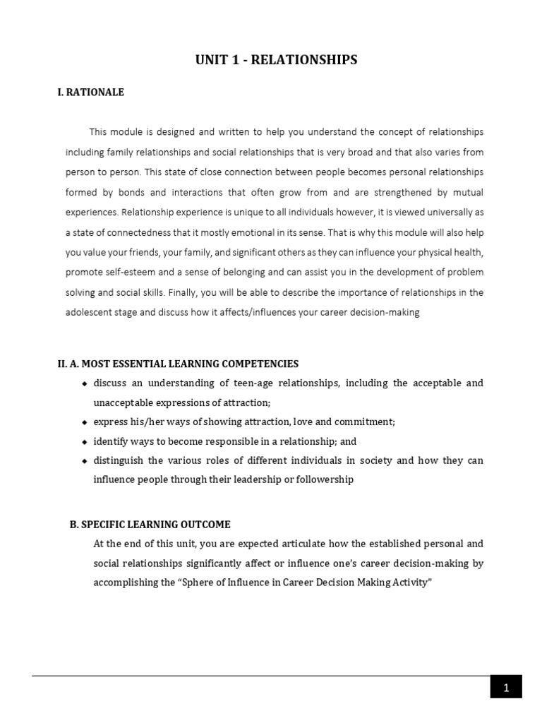 Understanding Personal Relationships | PDF | Adolescence | Psychology