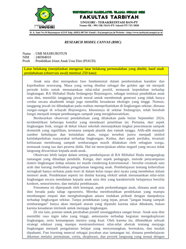 RMC Umi Mas | PDF