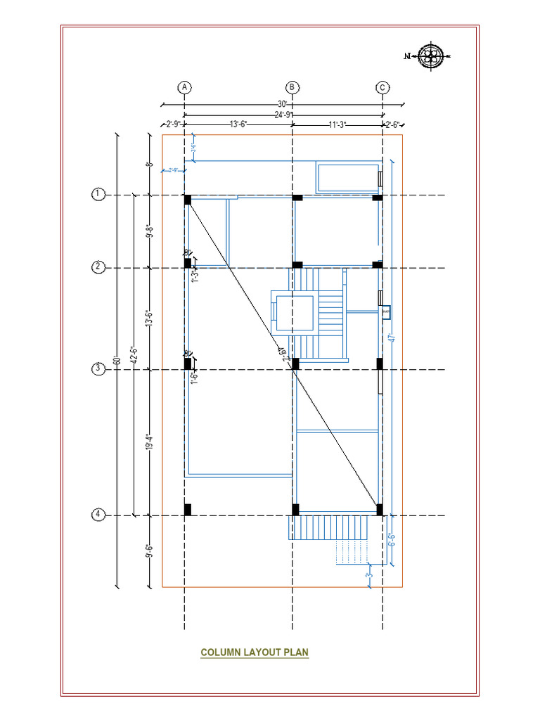 Column Layout Plan Dimensions | PDF