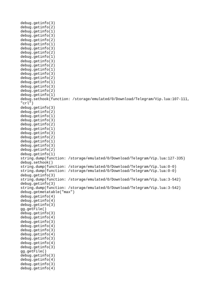 Vip - Lua 38PTB7N 1OfXJU - Log | PDF