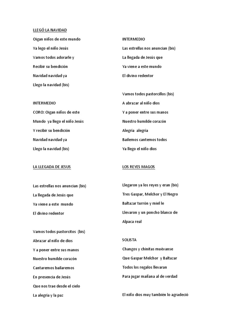Villancicos para Celebrar la Navidad | PDF | Navidad | María, madre de ...
