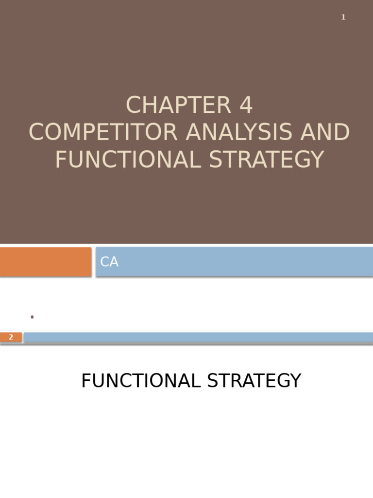 Competitor Analysis and Strategy Insights | PDF | Competitive Advantage ...