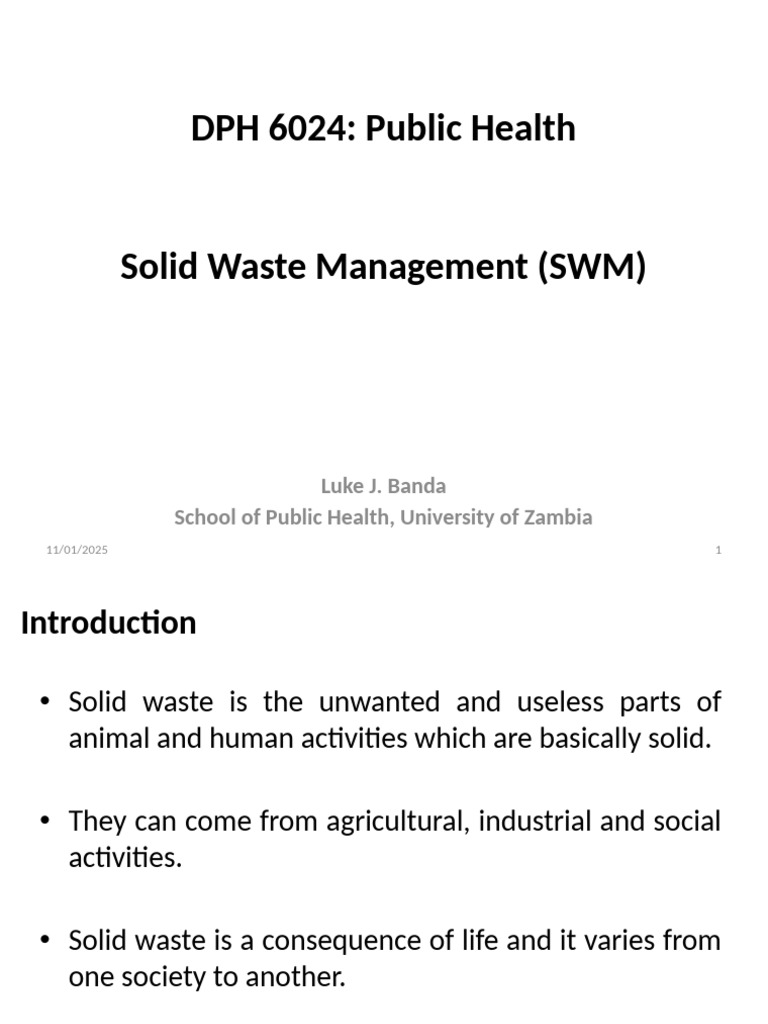 Solid Waste Management Edited | PDF | Municipal Solid Waste | Waste ...