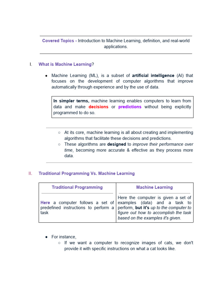MachineLearningPPT 1 | PDF | Machine Learning | Artificial Intelligence