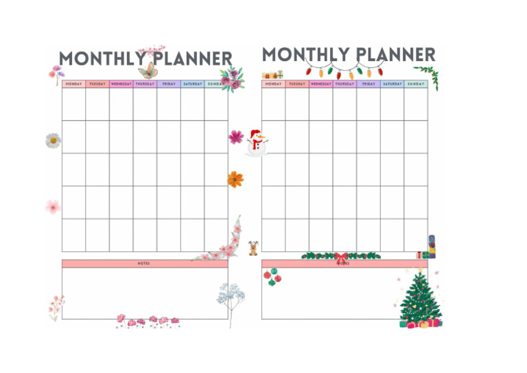 Monthly Planner | PDF