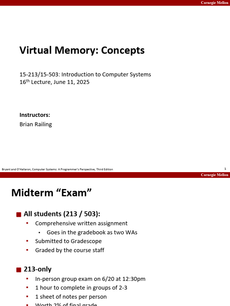 Understanding Virtual Memory Concepts | PDF | Cpu Cache | Cache (Computing)