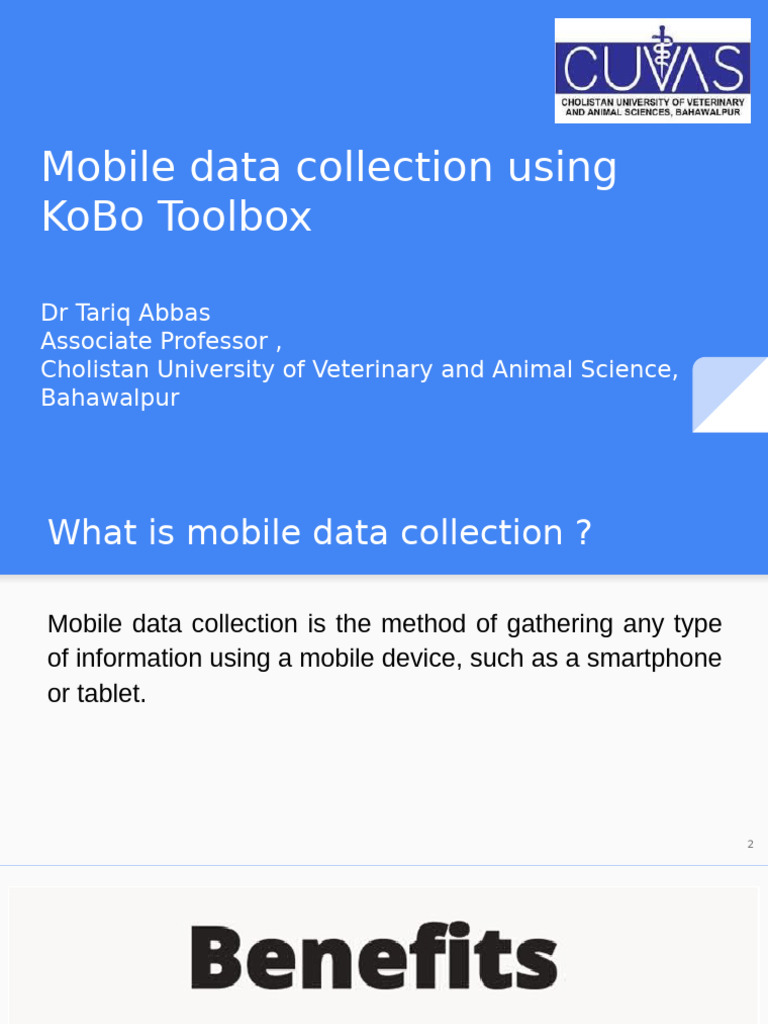Mobile Data Collection with KoBo Toolbox | PDF