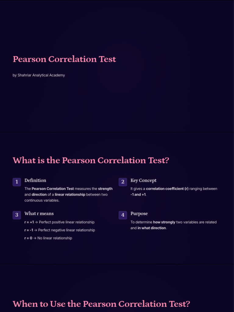 Understanding Pearson Correlation Test | PDF | Multivariate Statistics ...