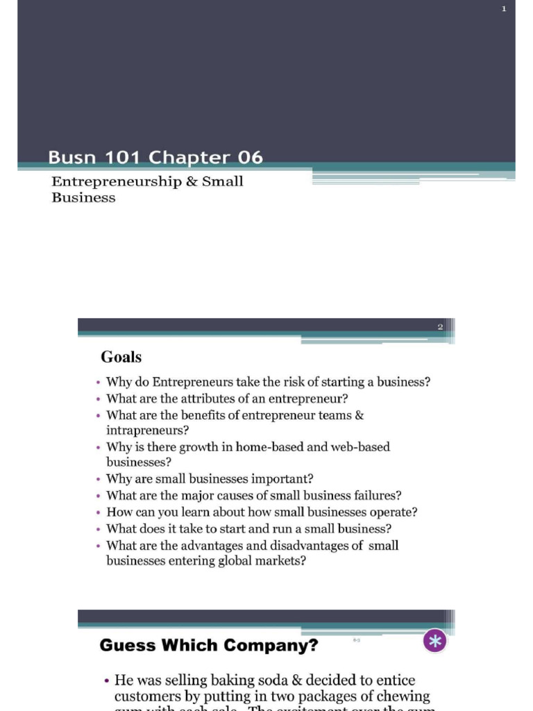 Bus1101 Chapter 6 | PDF