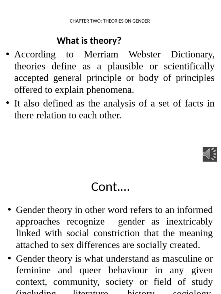 Gender Theories: Understanding Social Constructs | PDF | Gender Studies ...