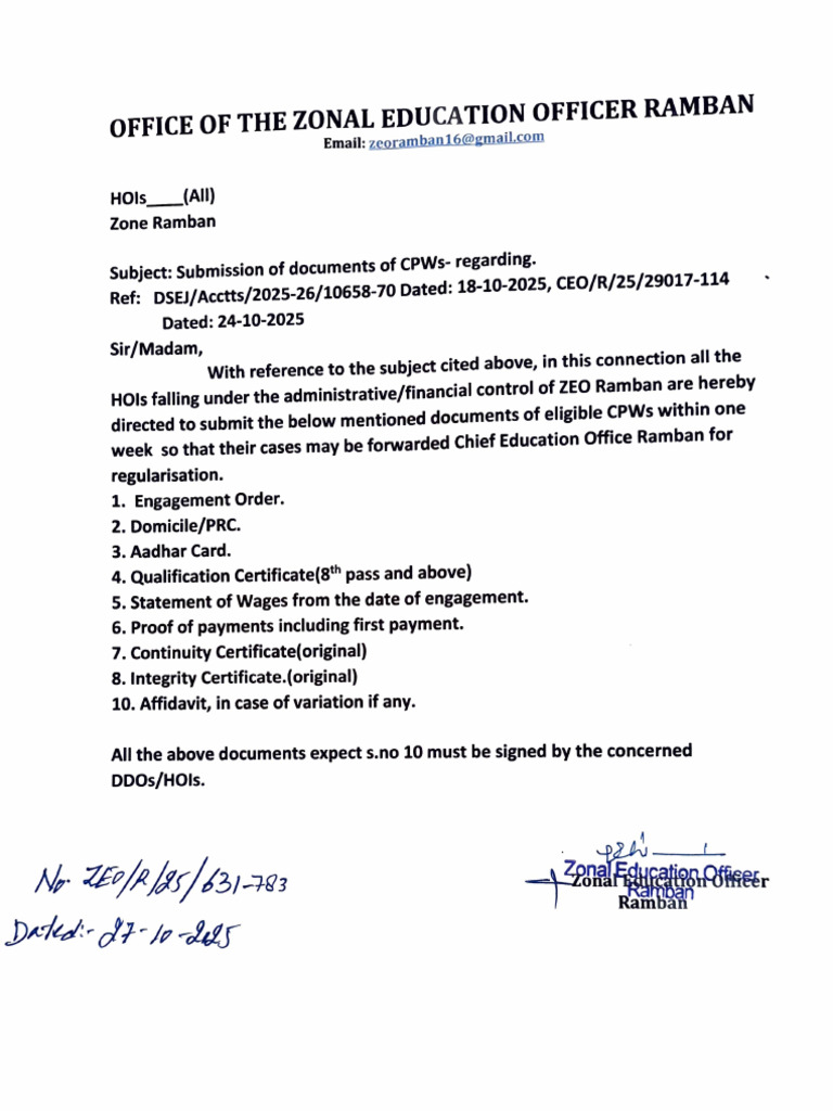 CPWs Regarding | PDF